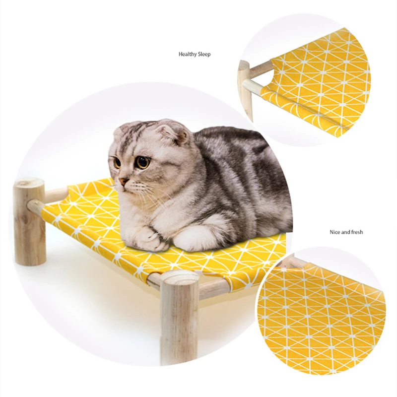 Cama de Lona Respirável para Gatos e Cães Pequenos Removível - Imagem 3