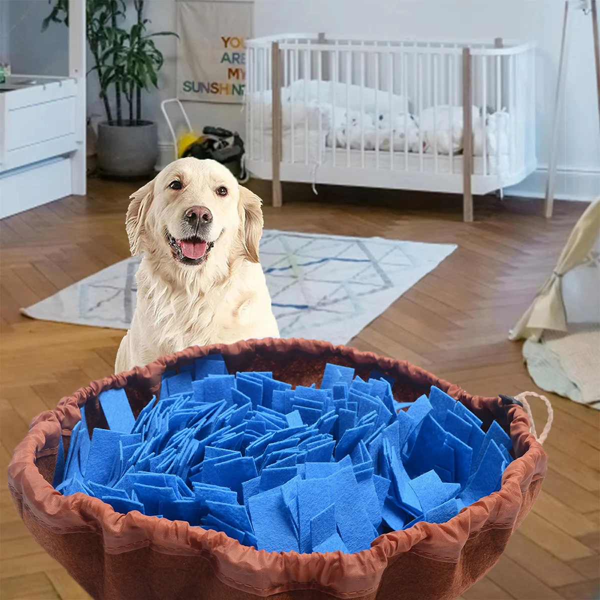 Tapete de Feltro Lavável para Cães Dobrável Alimentação Lenta - Image 5