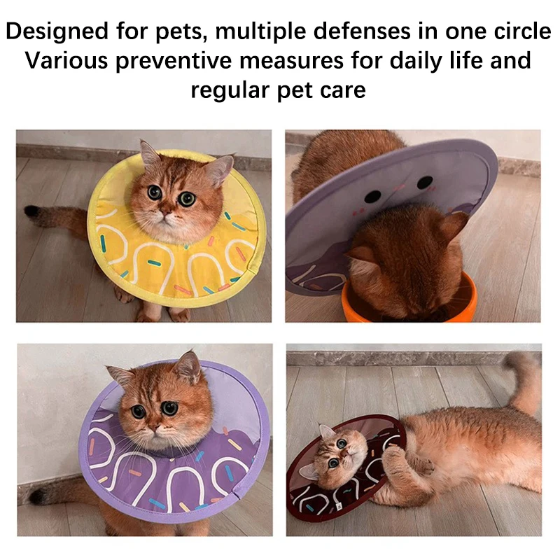 Colar Protetor Pós-Cirúrgico para Cães e Gatos de Dacron Ajustável - Imagem 5