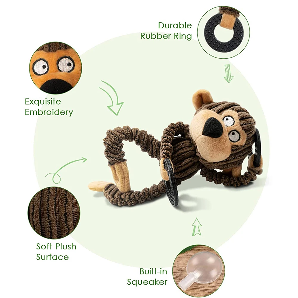 Brinquedo de Pelúcia para Cães Pequenos com Guizo Interno - Imagem 2