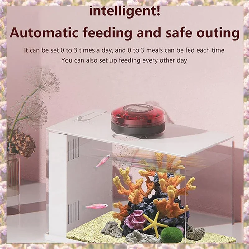 Alimentador Automático para Aquário com Temporizador Recarregável USB - Imagem 2