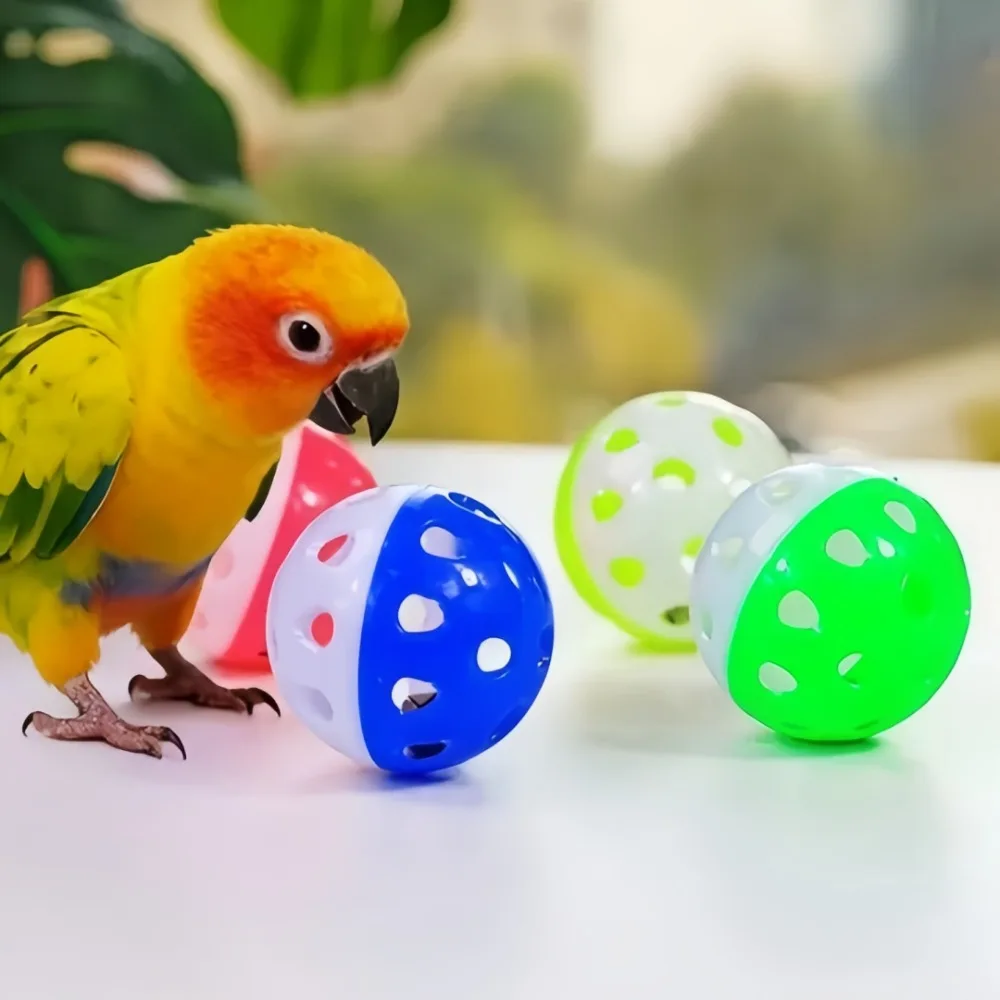Bolas de Plástico para Pássaros e Gatos com Sino, 5 Unidades de 3,8 cm - Imagem 5
