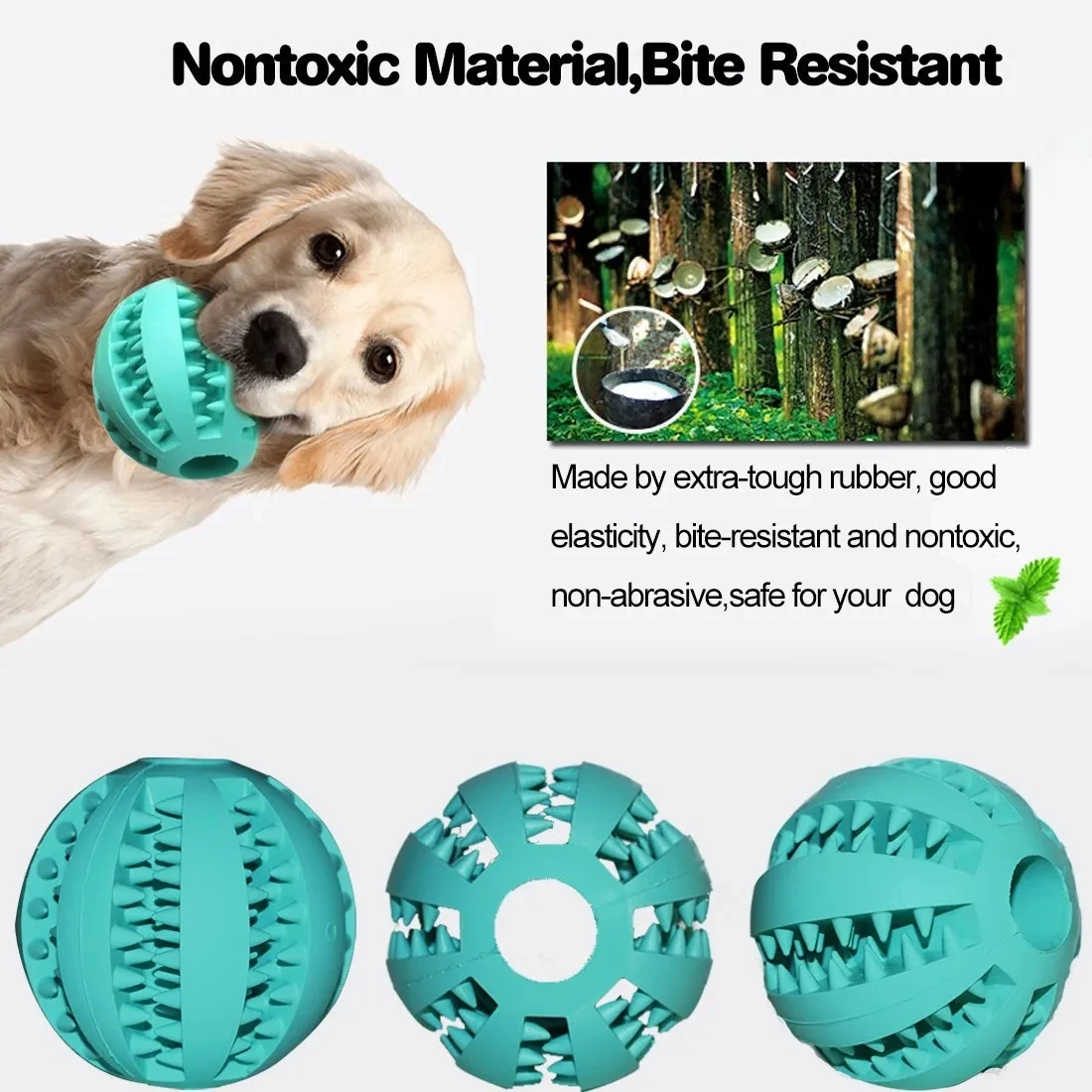 Brinquedo Bola para Cães Interativo de Borracha Resistente para Mastigar - Imagem 6