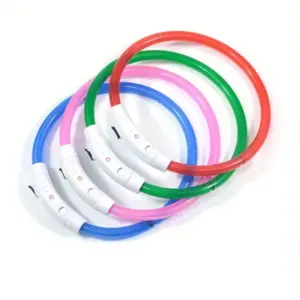 coleira LED para cães e gatos