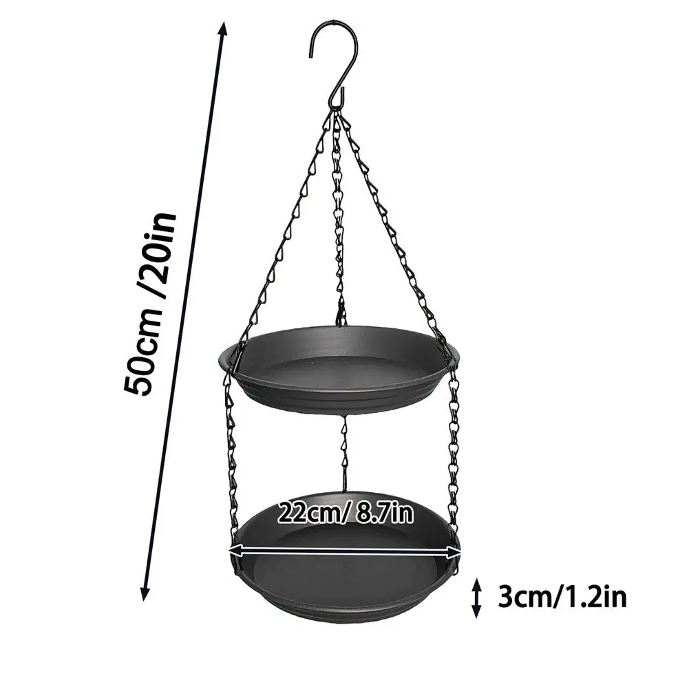 Comedouro Bebedouro para Pássaros de Jardim de Plástico PP 22 cm - Imagem 6