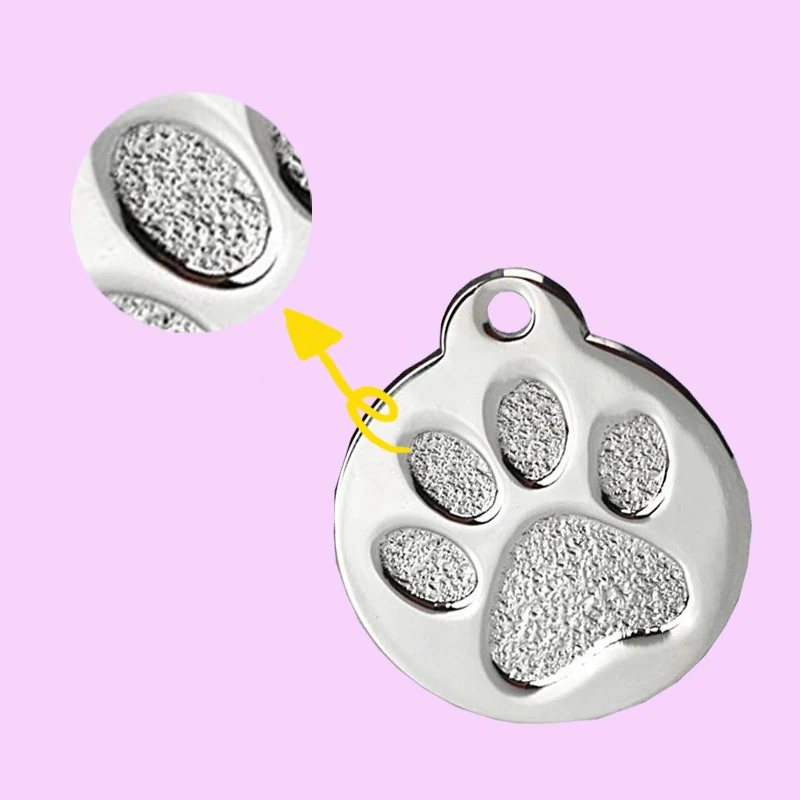 Etiqueta de Identificação para Cães e Gatos de Metal com Gravação a Laser - Imagem 4