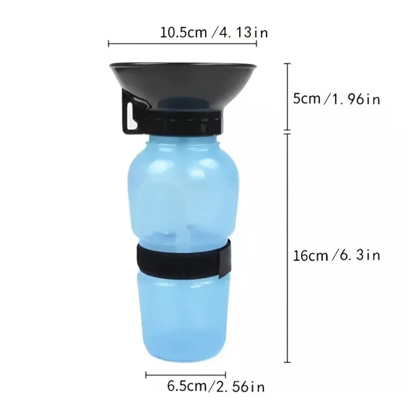 Garrafa de Água Portátil para Cães 500 ml com Retorno de Água - Imagem 6