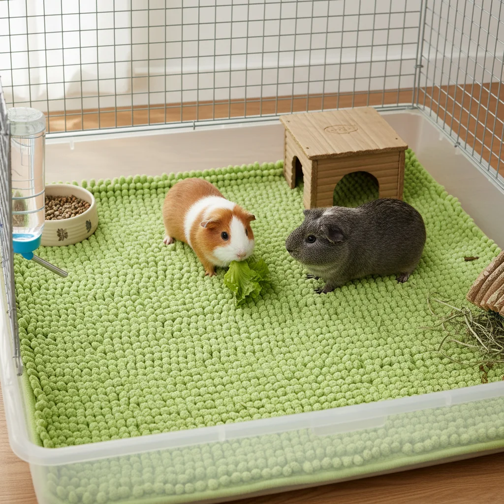 Forro de Chenille para Gaiola Antiderrapante 30x50 cm Lavável para Pets - Imagem 6