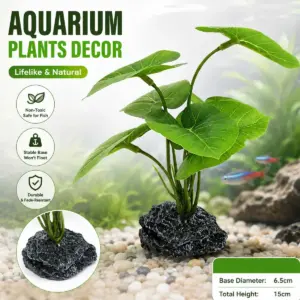 planta artificial para aquário e terrário