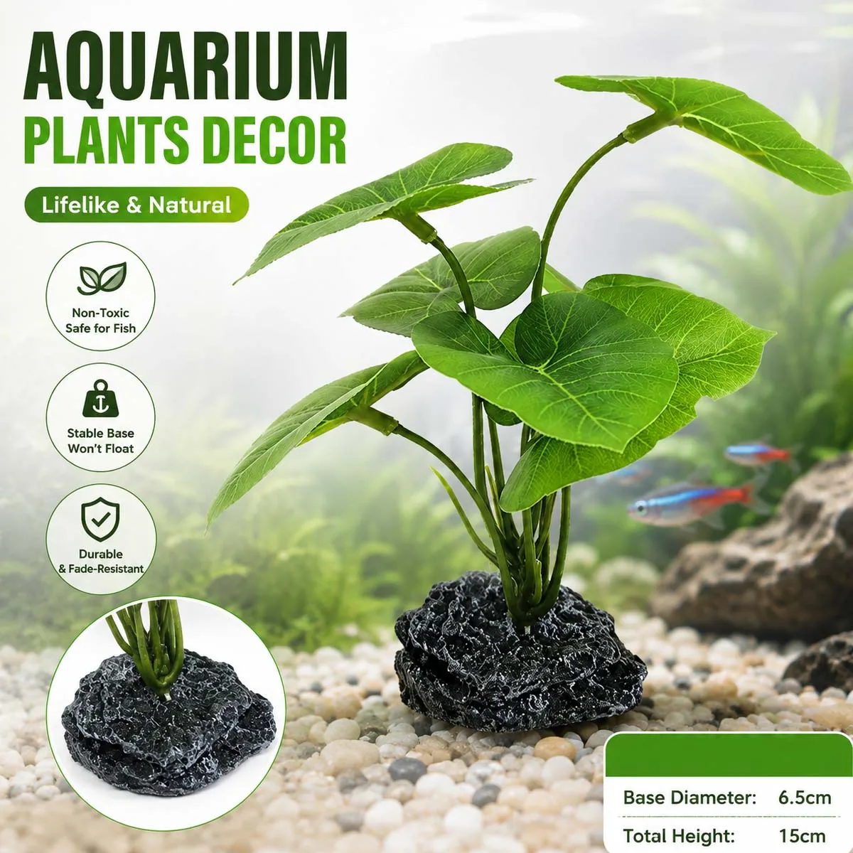 planta artificial para aquário