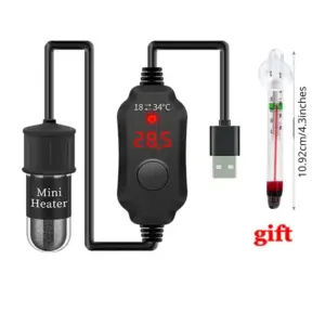 aquecedor USB para aquário com termostato