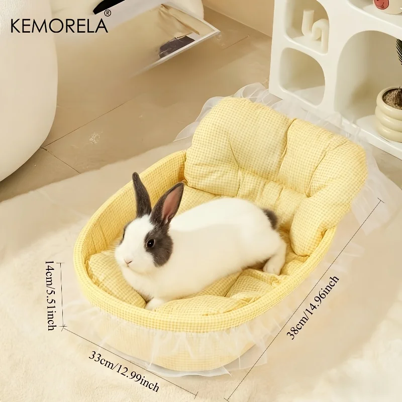 Ninho de Pelúcia para Roedores com Bordas de Renda - Imagem 6