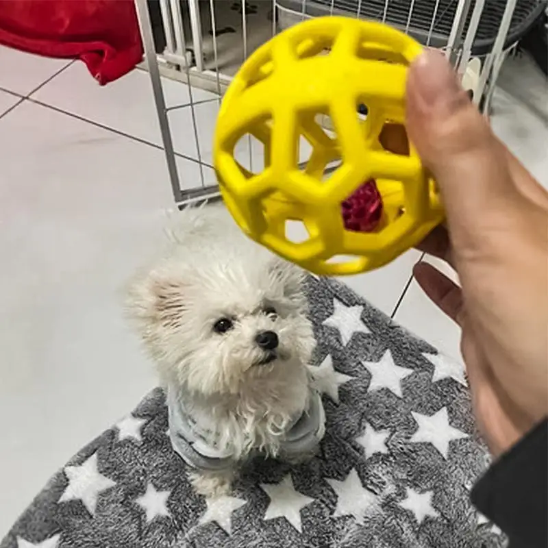 Bola Oca com Sino para Cães de Borracha Natural para Mastigar - Imagem 4