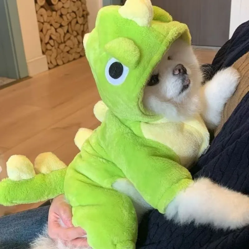 Roupa para Cães Pequenos de Lã Macia com Capuz - Image 2