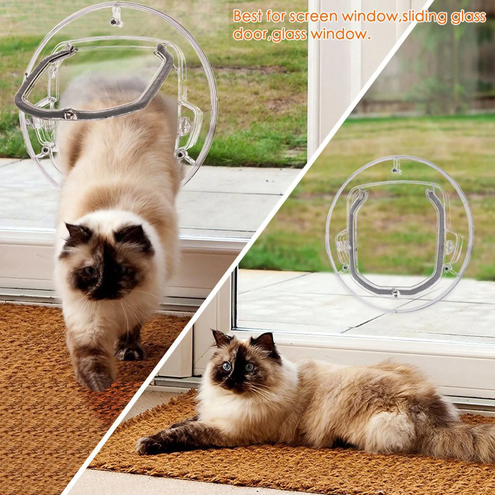 Porta Flap para Gatos e Cães Pequenos com Trava de 4 Posições - Imagem 6