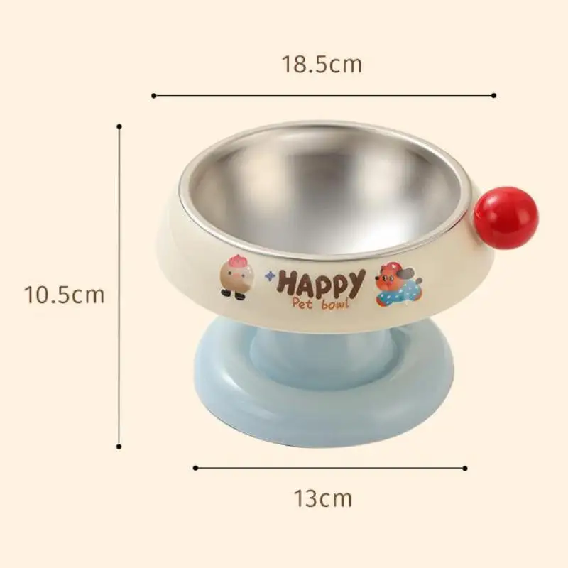 Tigela Elevada para Pets de Aço Inoxidável Antiderrapante - Imagem 6
