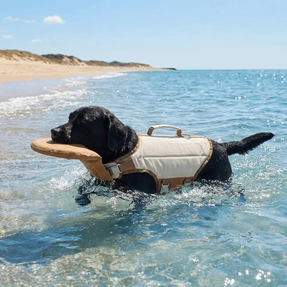 Colete Salva-Vidas para Cães com Alça de Segurança Ajustável - Image 5