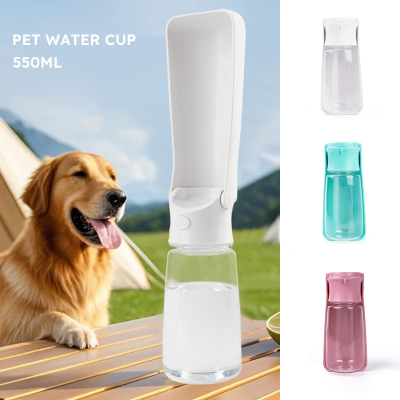 Garrafa de Água Dobrável para Pets 350ml para Passeio - Imagem 5