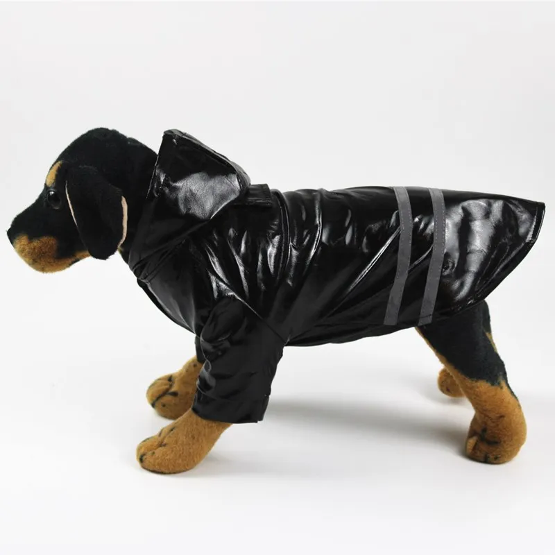 Capa de Chuva para Cães com Capuz e Tira Reflexiva - Imagem 4