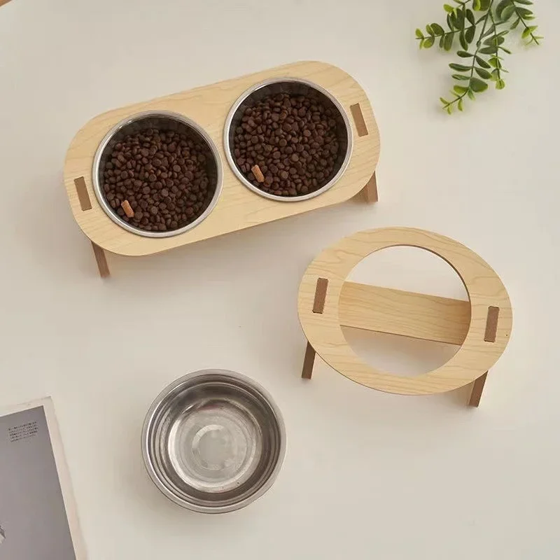 Comedouro Duplo para Gatos e Cães com Base Estável Antiderramamento - Imagem 4