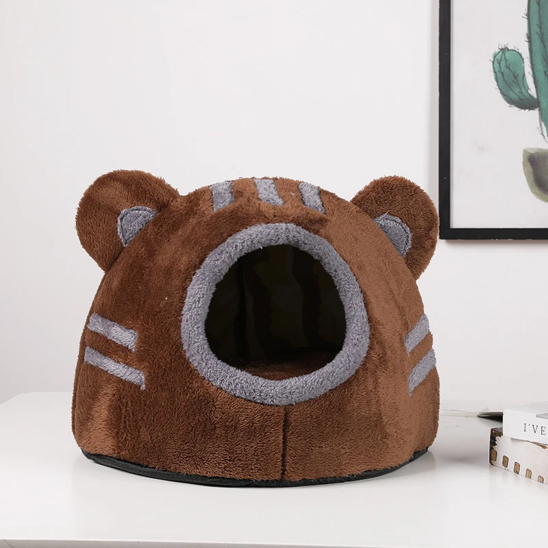 Cama Toca para Gatos em Pelúcia Formato Urso para Gatos de até 2,5 kg - Image 3