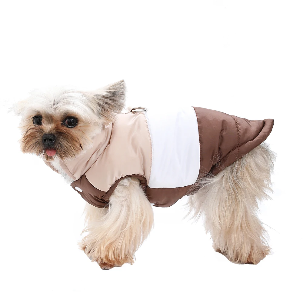 Jaqueta para Cães Pequenos Impermeável com Anel D para Passeio - Imagem 3