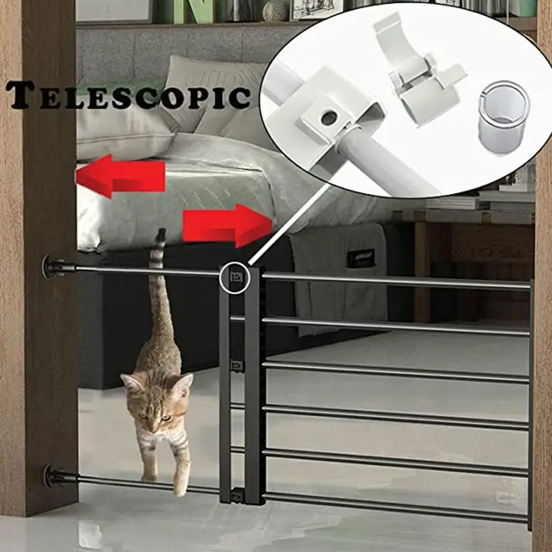 Portão Retrátil para Cães de Aço Titânio com Ajuste de Largura - Imagem 3