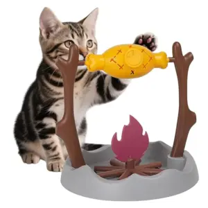 comedouro lento para gatos rotativo