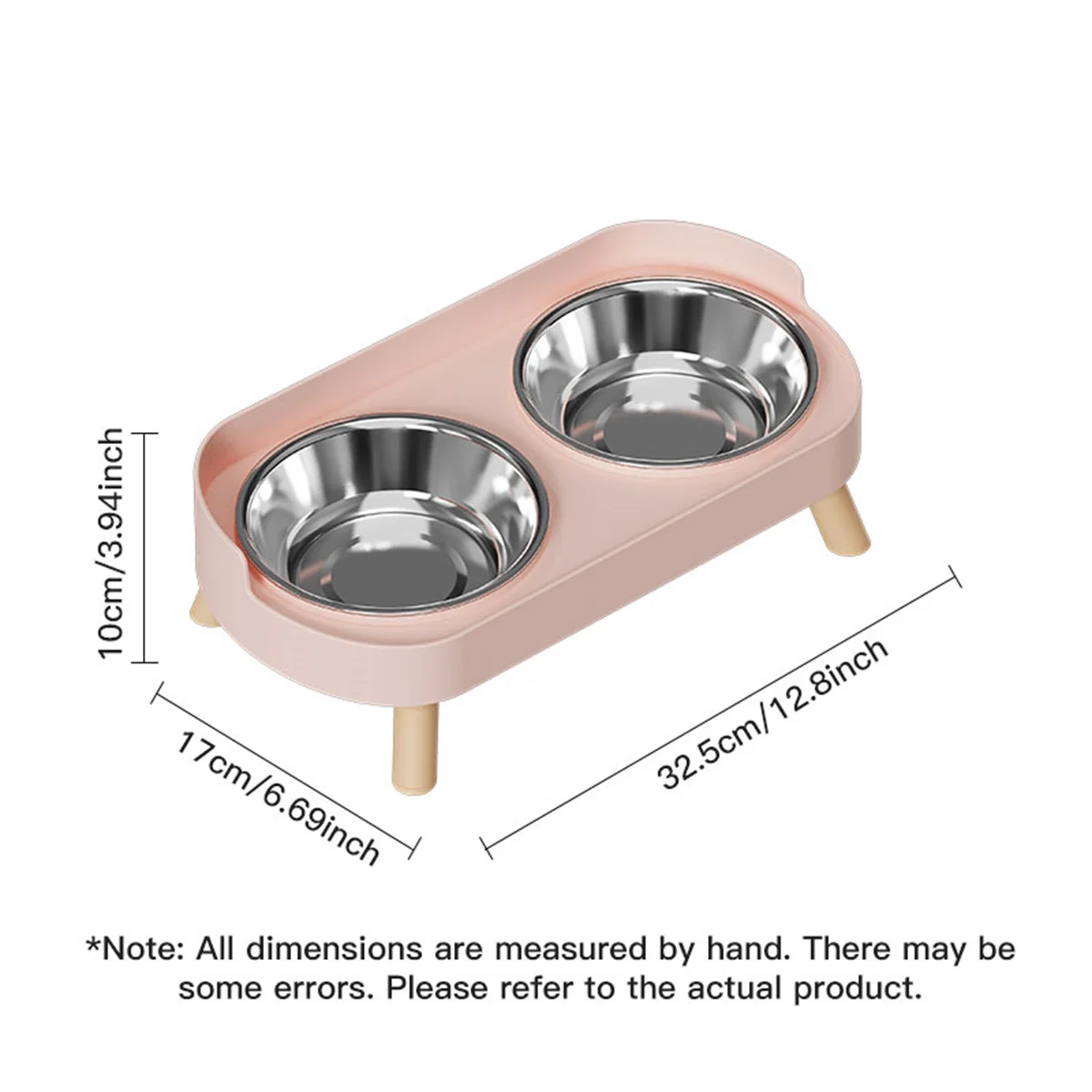 Tigela Dupla para Cães e Gatos de Aço Inoxidável com Bebedouro - Imagem 2