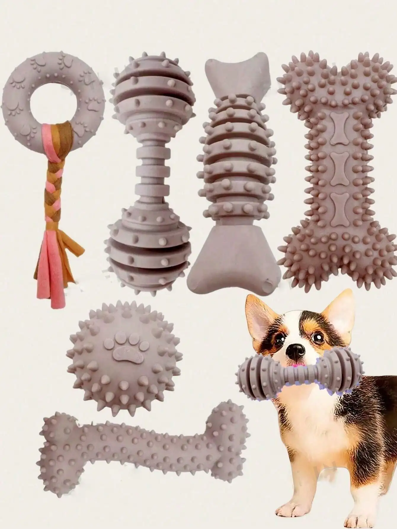 brinquedos de borracha para cães pequenos