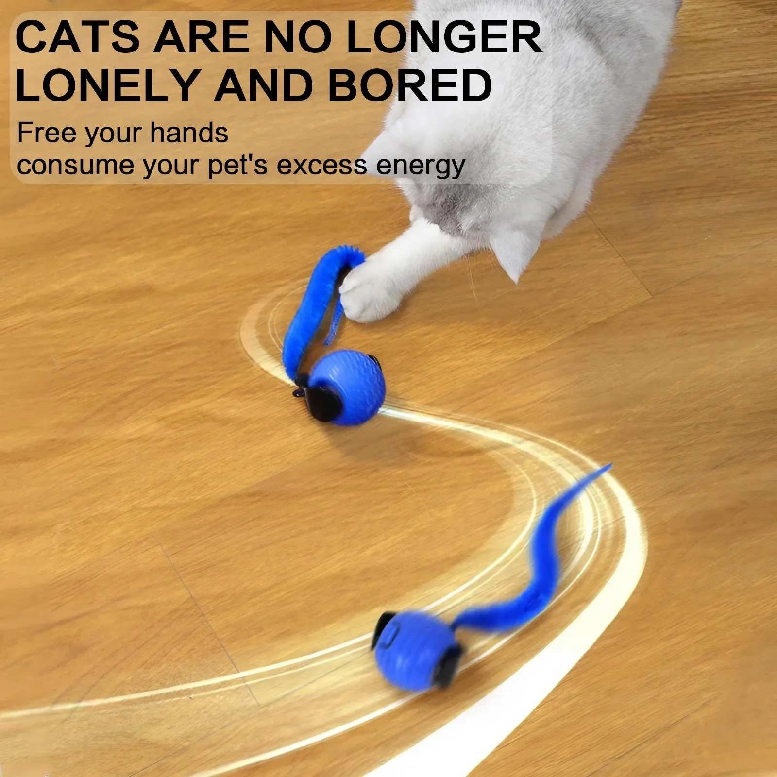 Bola Interativa para Gatos com Rotação Automática e LED - Imagem 2