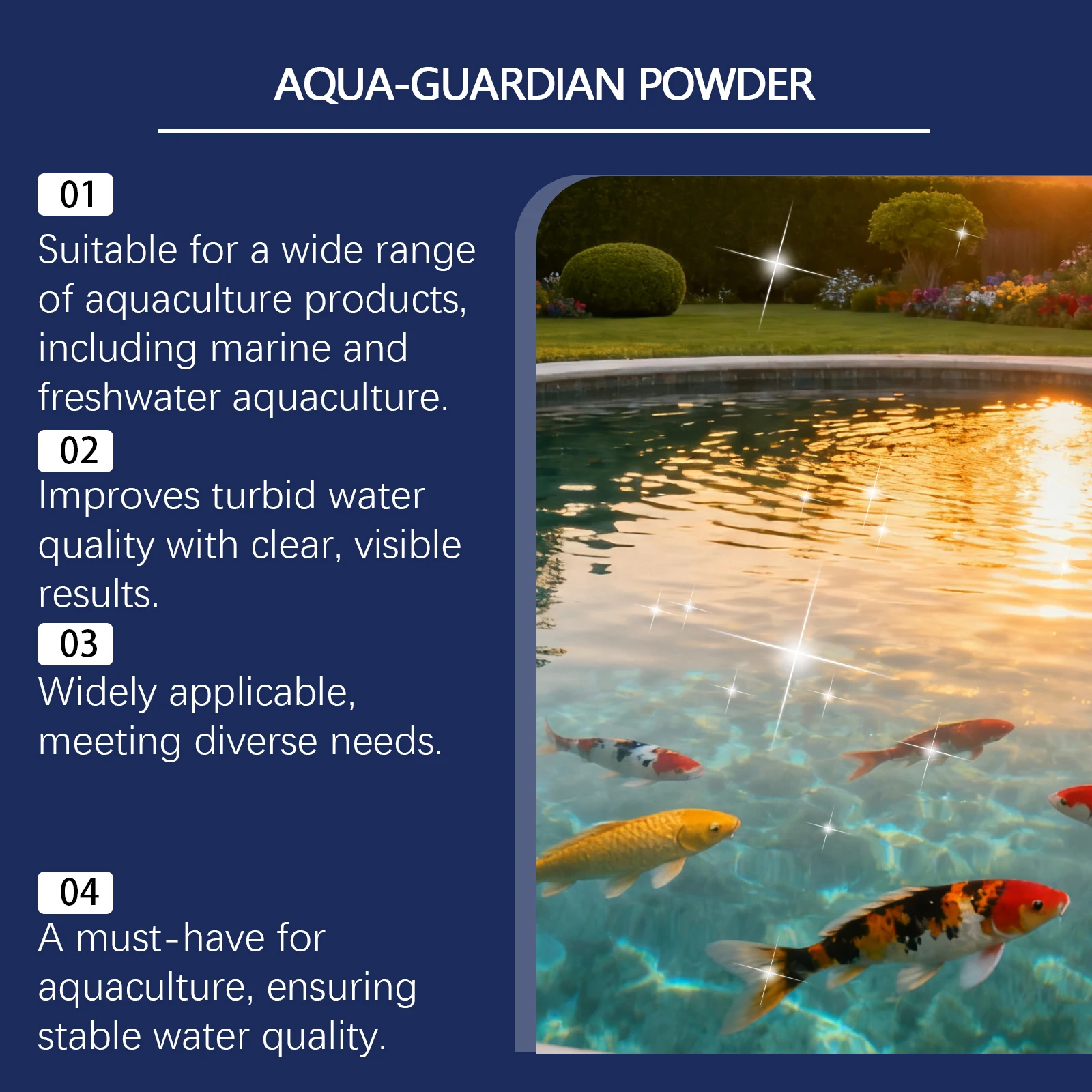 Pó Aqua Guardian para Aquário 100g Clarifica Água Rápido - Imagem 5
