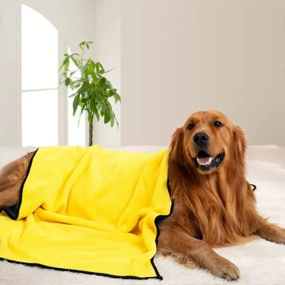 Toalha Absorvente para Cães e Gatos de Fibra Ultrafina Secagem Rápida - Imagem 6