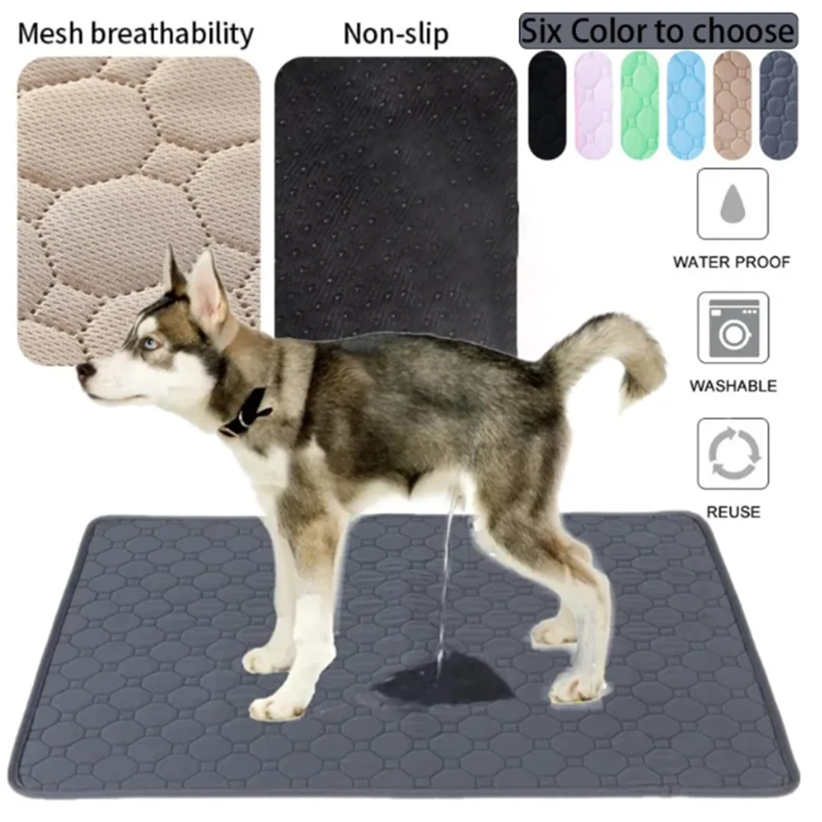 tapete absorvente reutilizável para cães