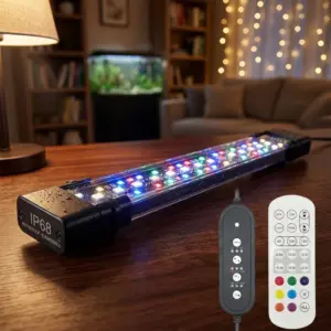 luminária LED para aquário com ciclo 24h