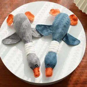 brinquedo de pelúcia pato com som para cães