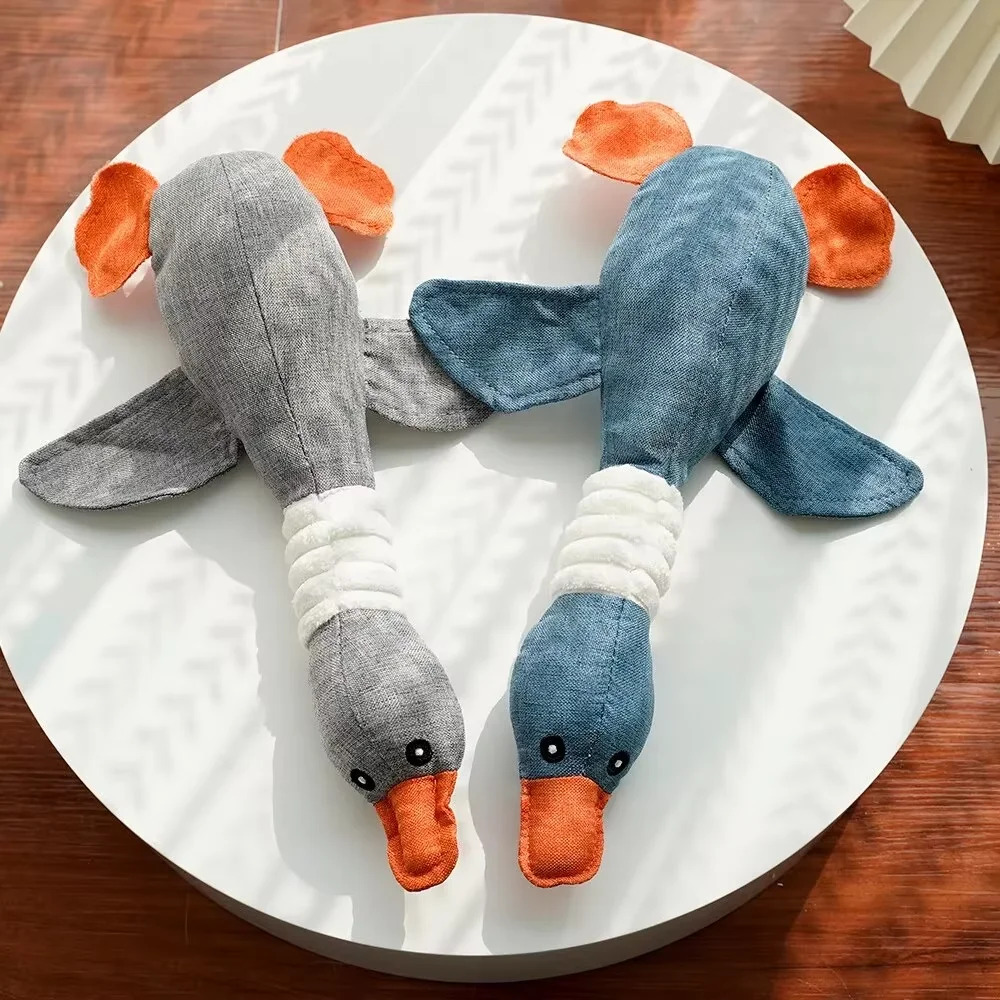 brinquedo de pelúcia pato com som para cães