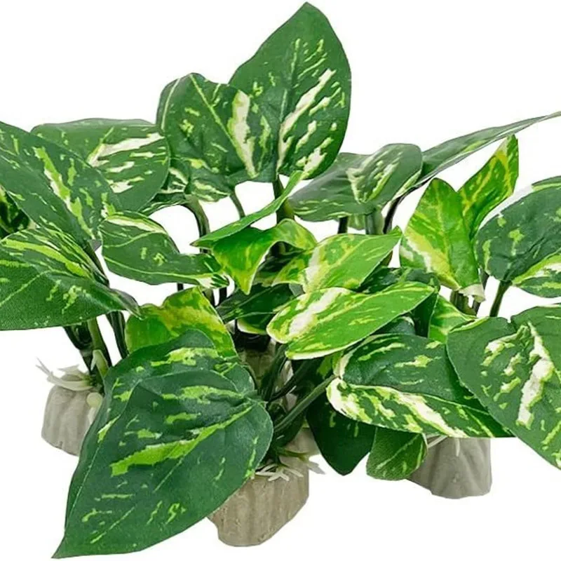 Planta de Aquário Artificial Plástica para Decoração Realista - Imagem 5