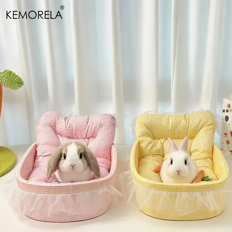 Ninho de Pelúcia para Roedores com Bordas de Renda - Imagem 2