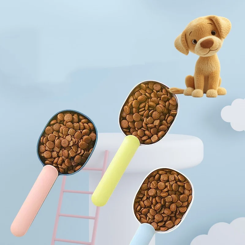 Colher para Ração de Cães e Gatos com Clipe para Saco Selado - Imagem 3