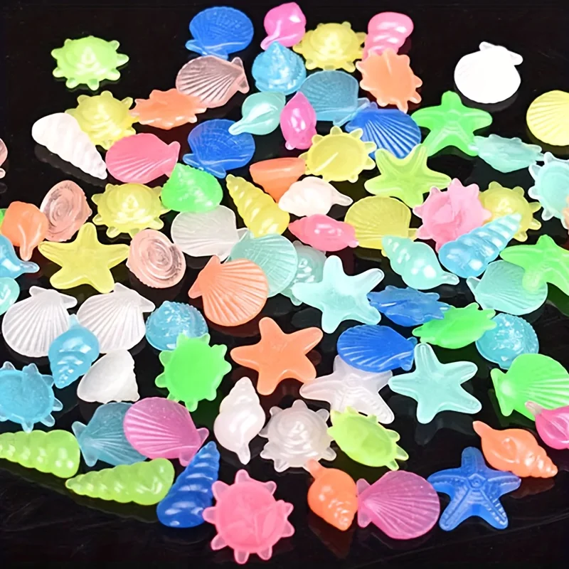 Pedras Luminosas para Aquário 100 Peças Formatos Marinhos - Imagem 2