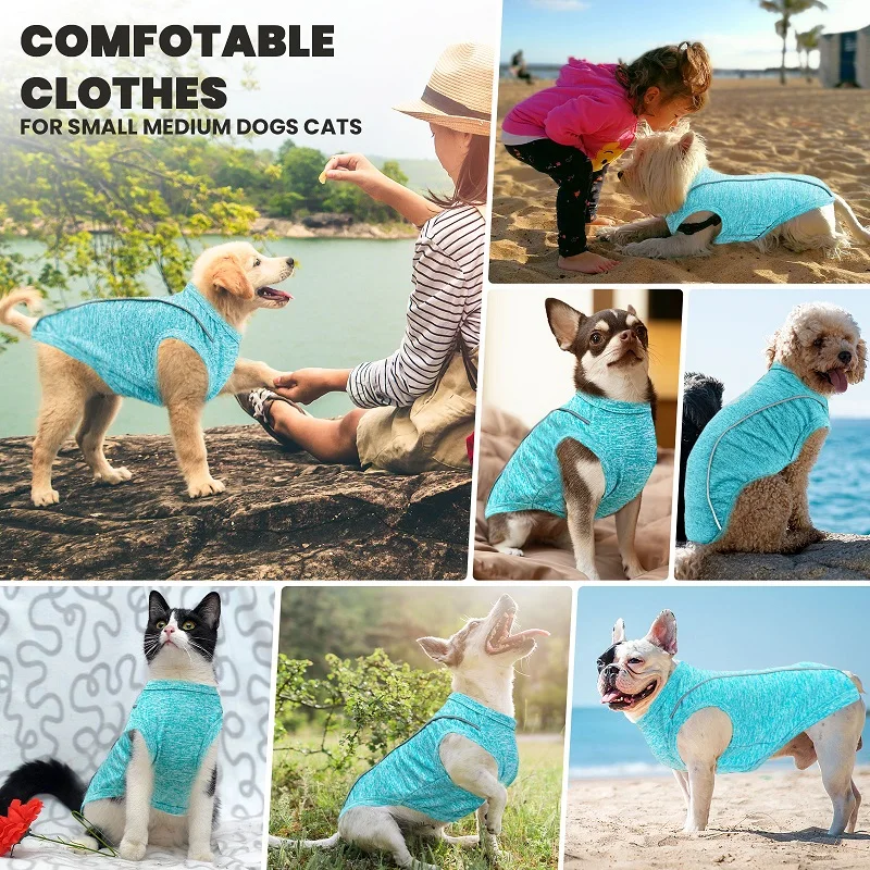 Camisa UV para Cães e Gatos de Poliéster com Secagem Rápida - Imagem 2