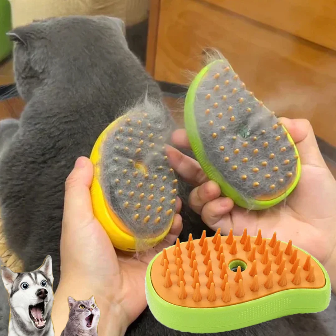 escova a vapor para gatos e cães