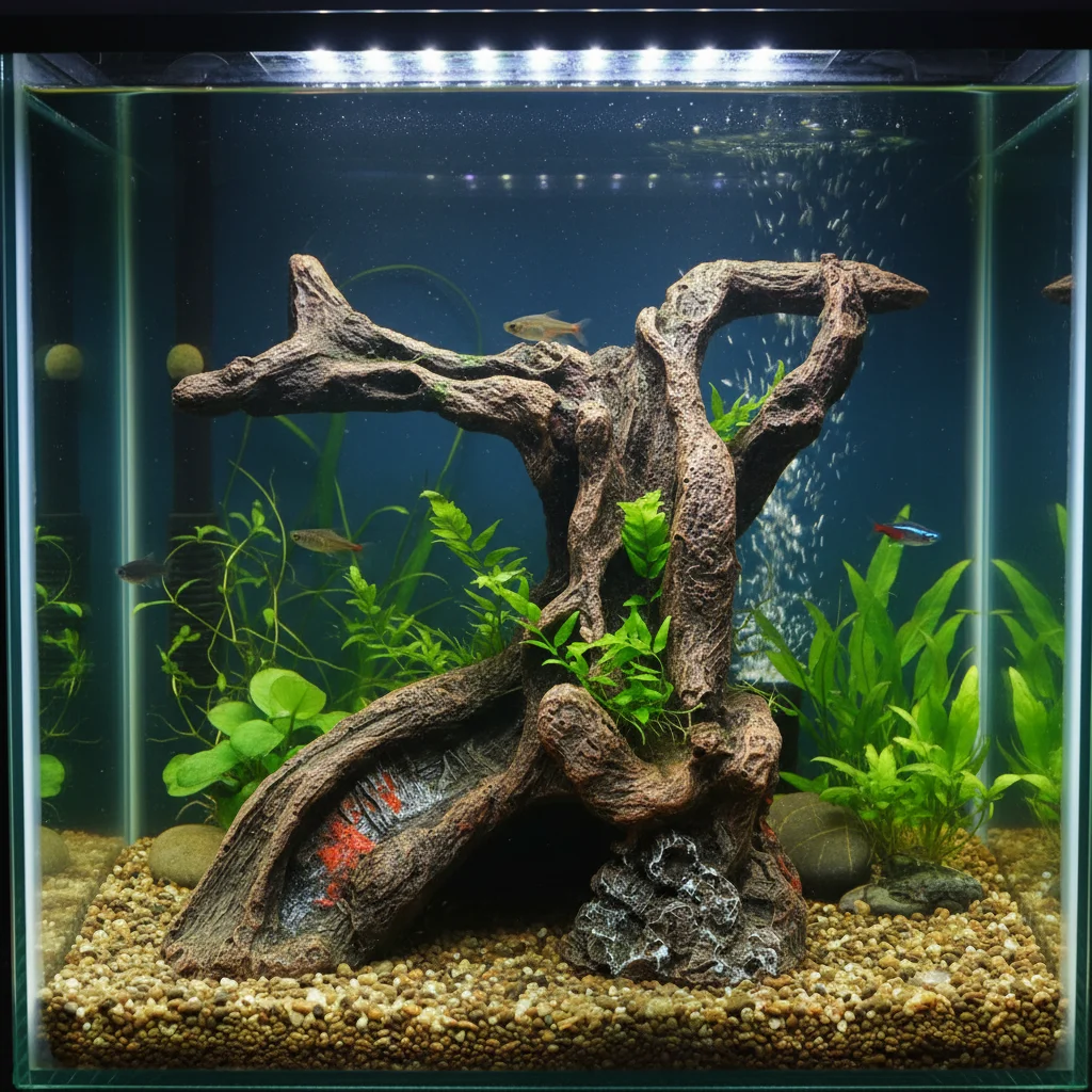 Ornamento de Resina para Aquário em Forma de Árvore 13 cm - Imagem 4