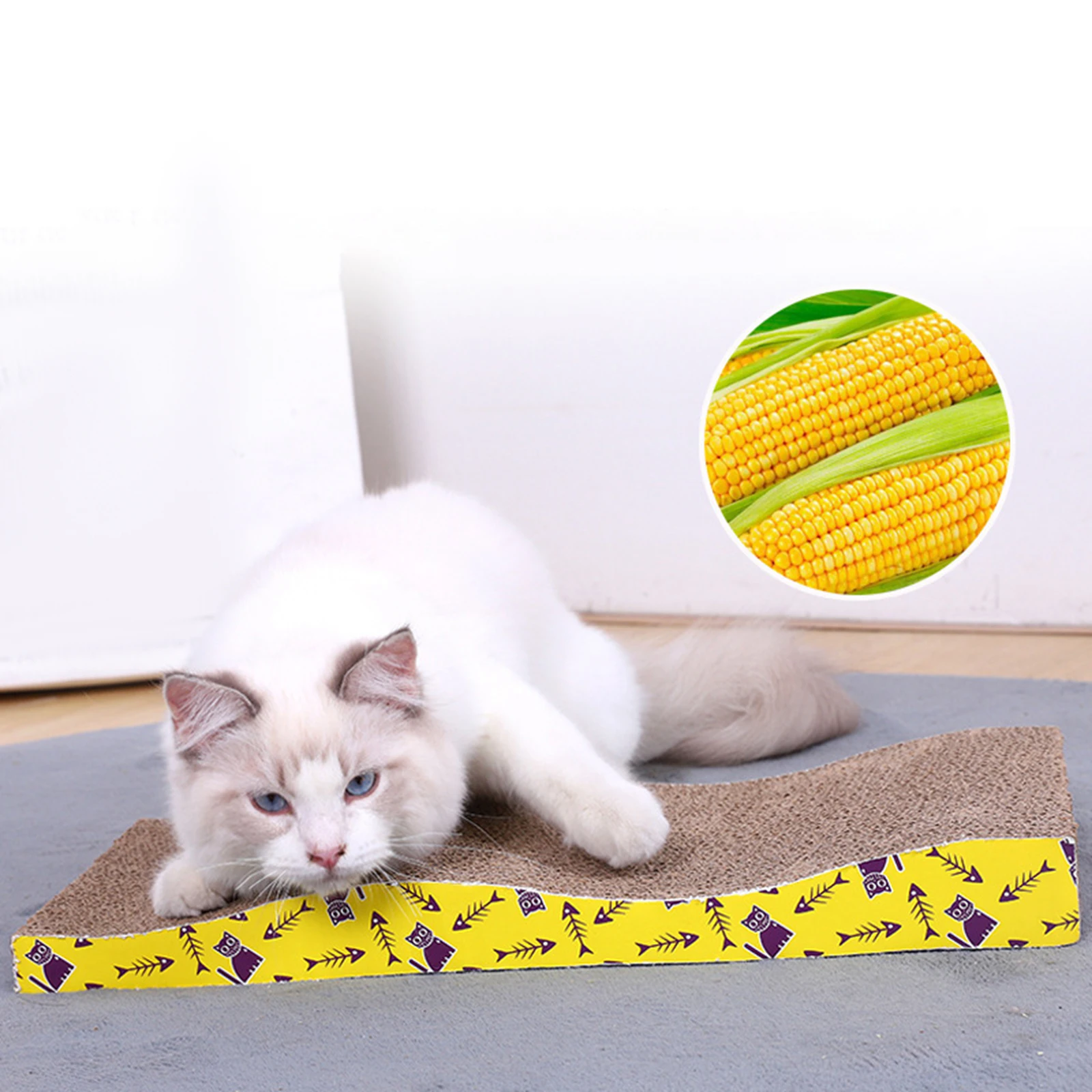 Arranhador Lounge para Gatos de Papelão Ondulado Grande - Imagem 2