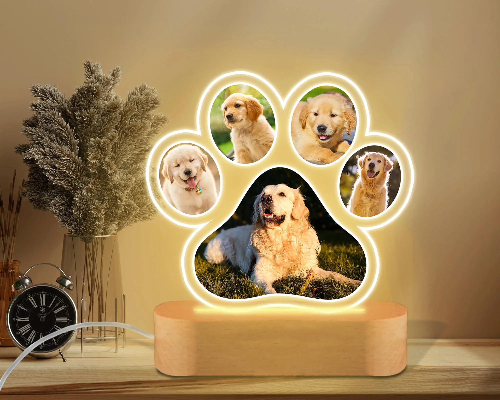 Luz Noturna LED para Cães e Gatos com Foto Personalizada - Image 3