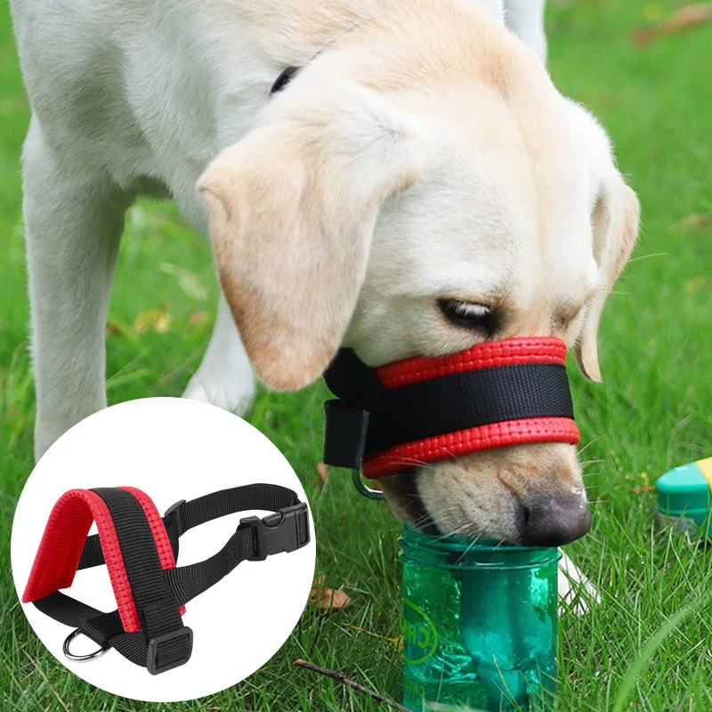 Focinheira Ajustável para Cães de Poliéster Respirável Anti-mordida - Imagem 2