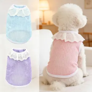 camiseta de malha refrescante para cães e gatos