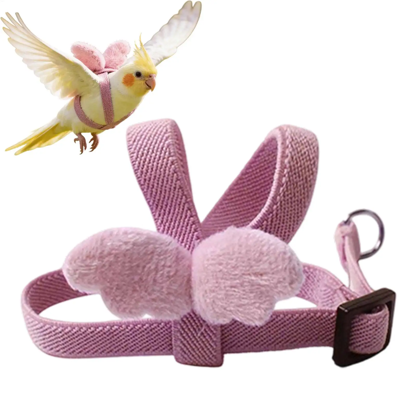 Coleira Ajustável para Papagaios e Conures com Corda de Voo - Imagem 4