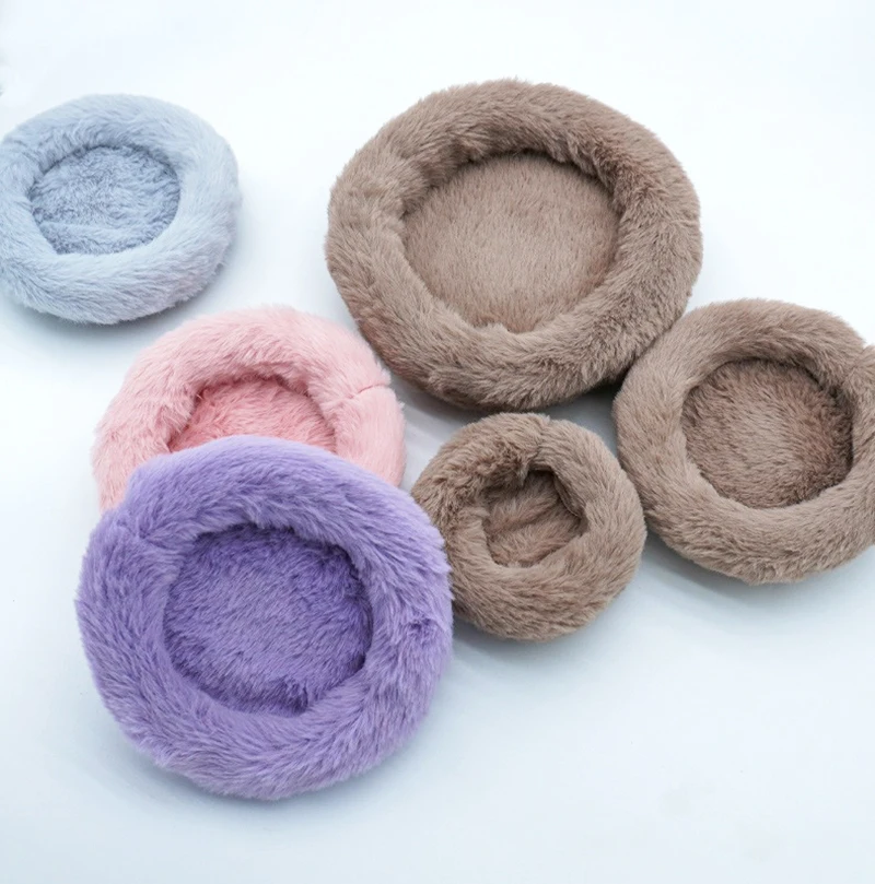 Cama Redonda para Hamster e Porquinho-da-Índia de Lã Lavável - Imagem 6